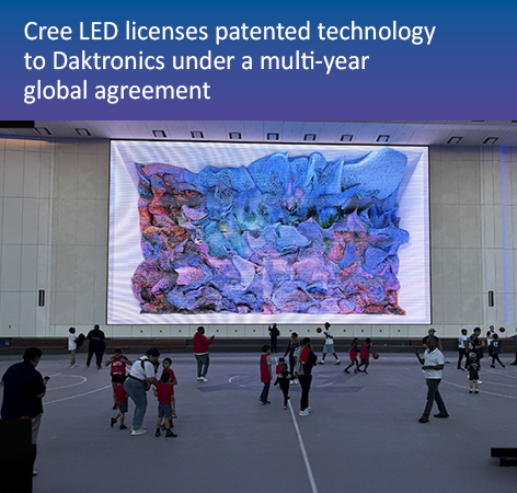 Cree LED and Daktronics Enter Licensing Agreement for LED Display Technology Cree LED
