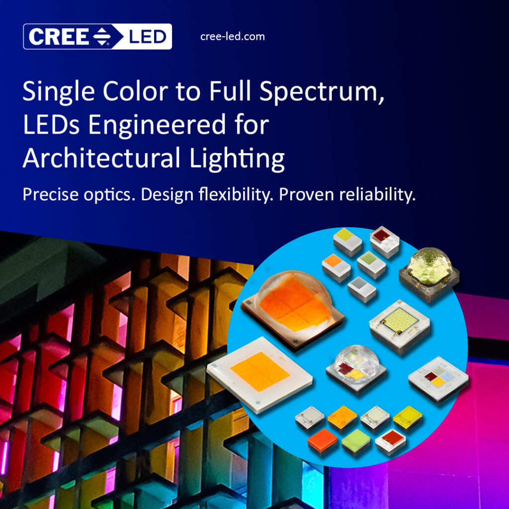 Cree LED engineers LEDs with precise optical control, a wide range of colors and high reliability to last in highly visible locations,